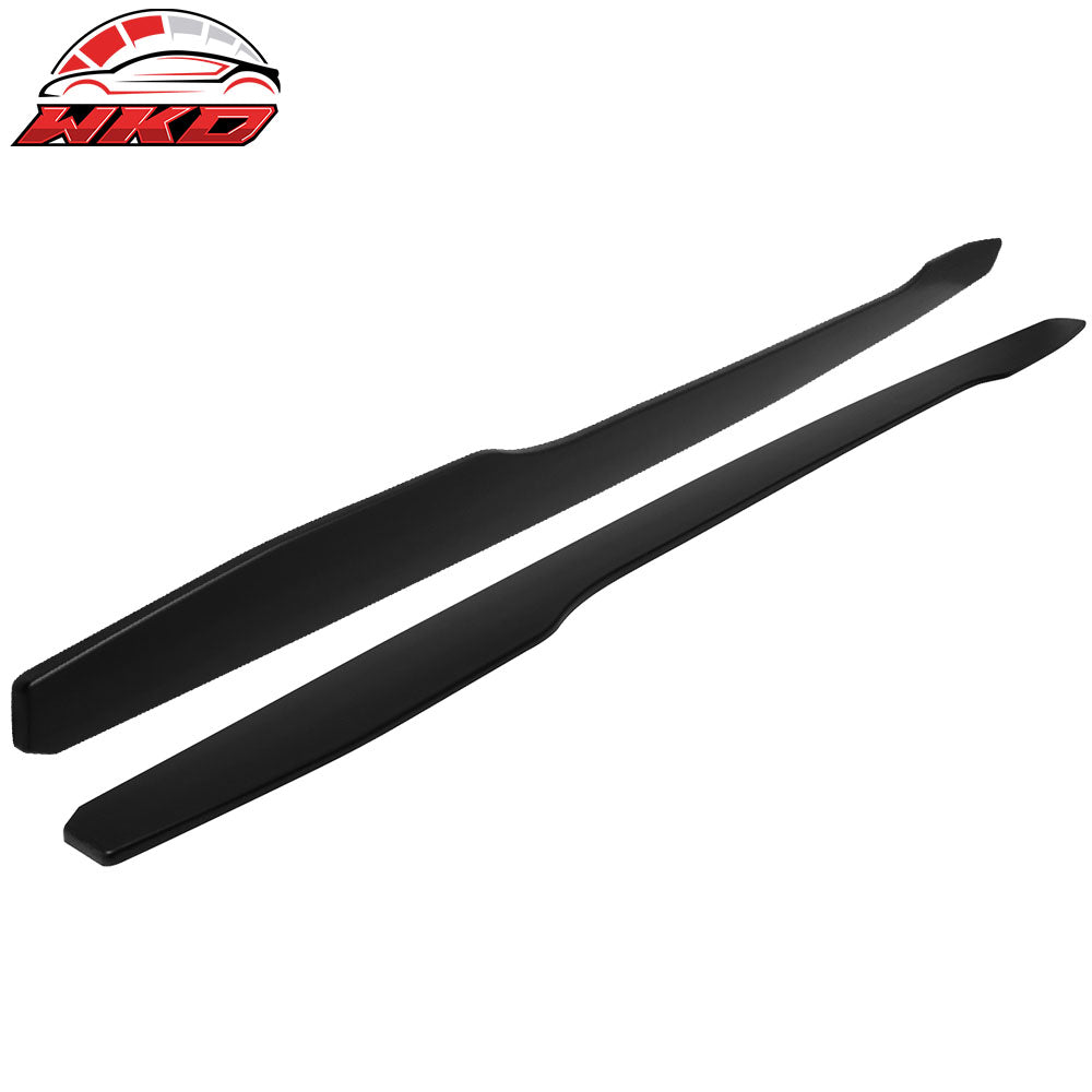 Fits 11-16 BMW F10 5 Series IKON Style 2PC Side Skirt Extension Rocker Panel ABS