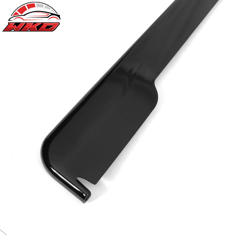 Fits 15-21 Subaru WRX STI 4PCS Side Skirts PP Painted #D4S Crystal Black Silica