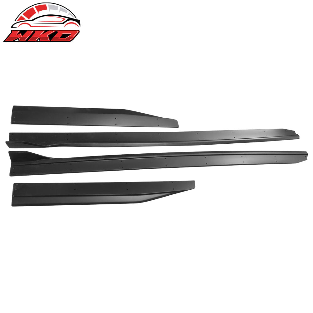 15-23 Ford Mustang GT500 Style 4PCS Side Skirts Rocker Panel Matte Black | Wholesale