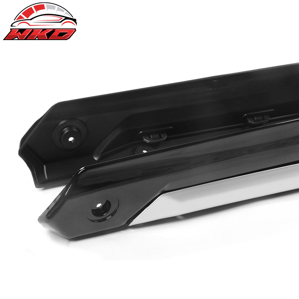 Fits 18-22 Honda Accord Sedan 4Dr 4PCS Side Skirts Rocker Panel PP Gloss Black