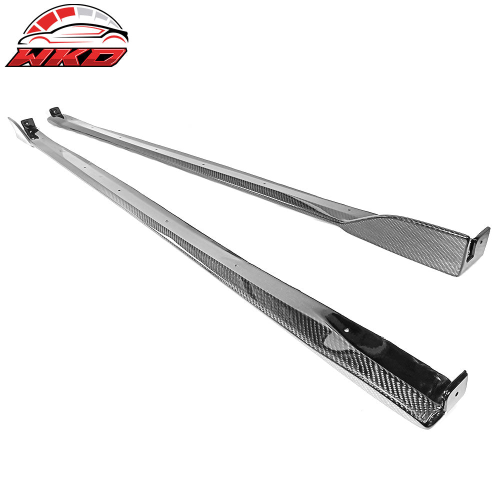 Fits 19-25 Toyota Corolla E210 Hatchback 5Dr Side Skirts Set - Carbon Fiber CF