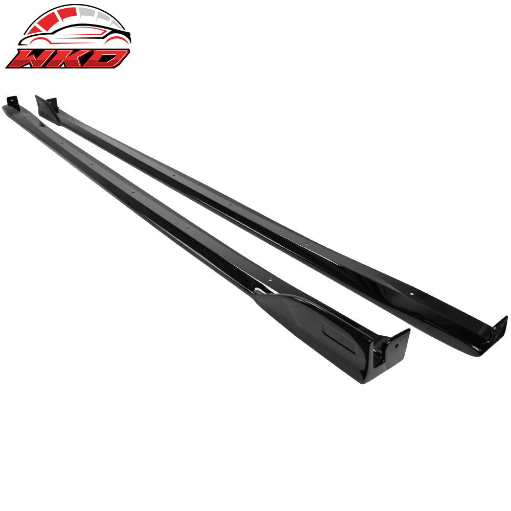 Fits 19-25 Toyota Corolla E210 Hatchback 5Dr Matte Black Side Skirts Set - ABS