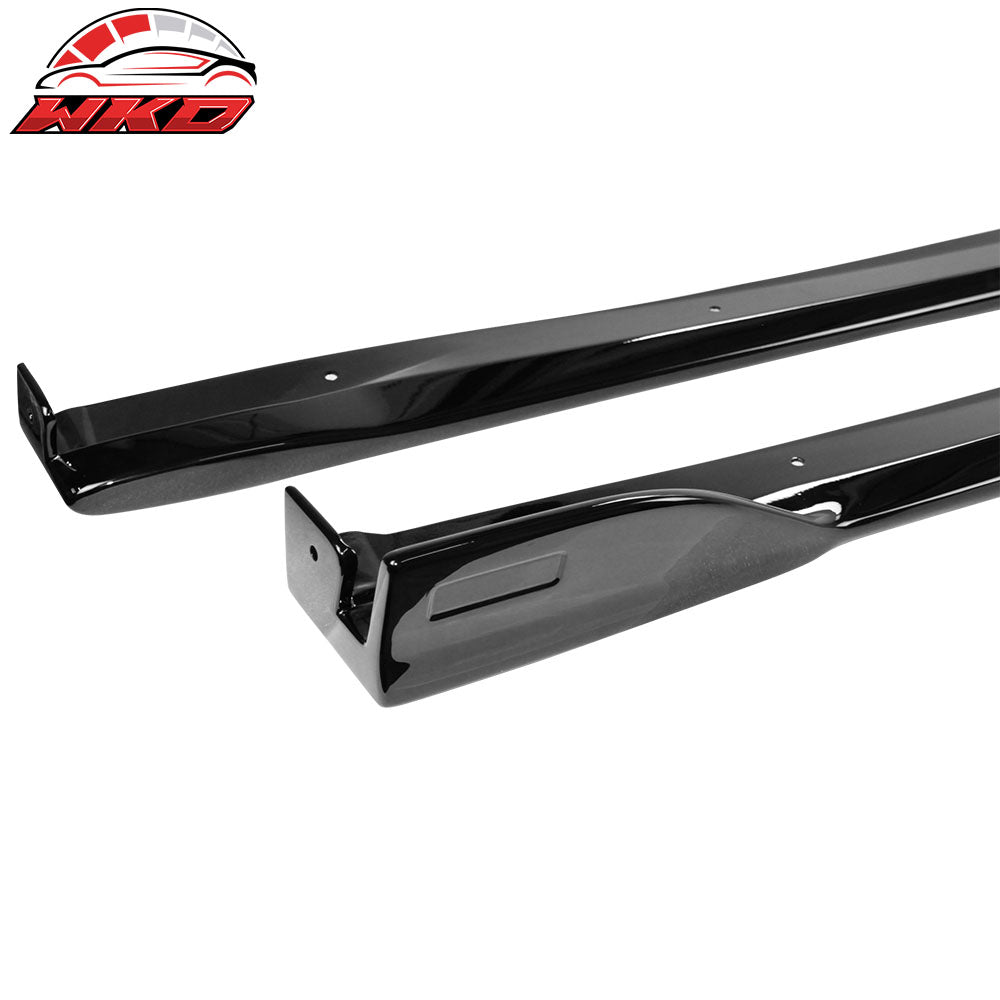 Fits 19-25 Toyota Corolla E210 Hatchback 5Dr Matte Black Side Skirts Set - ABS