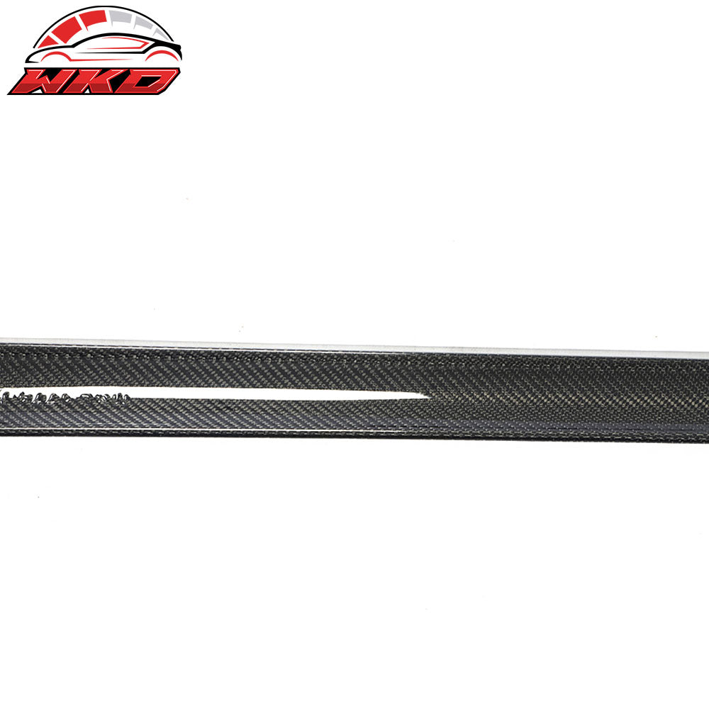 Fits 21-25 Tesla Model S Revozport Gloss Carbon Fiber Side Skirts Splitter Panel