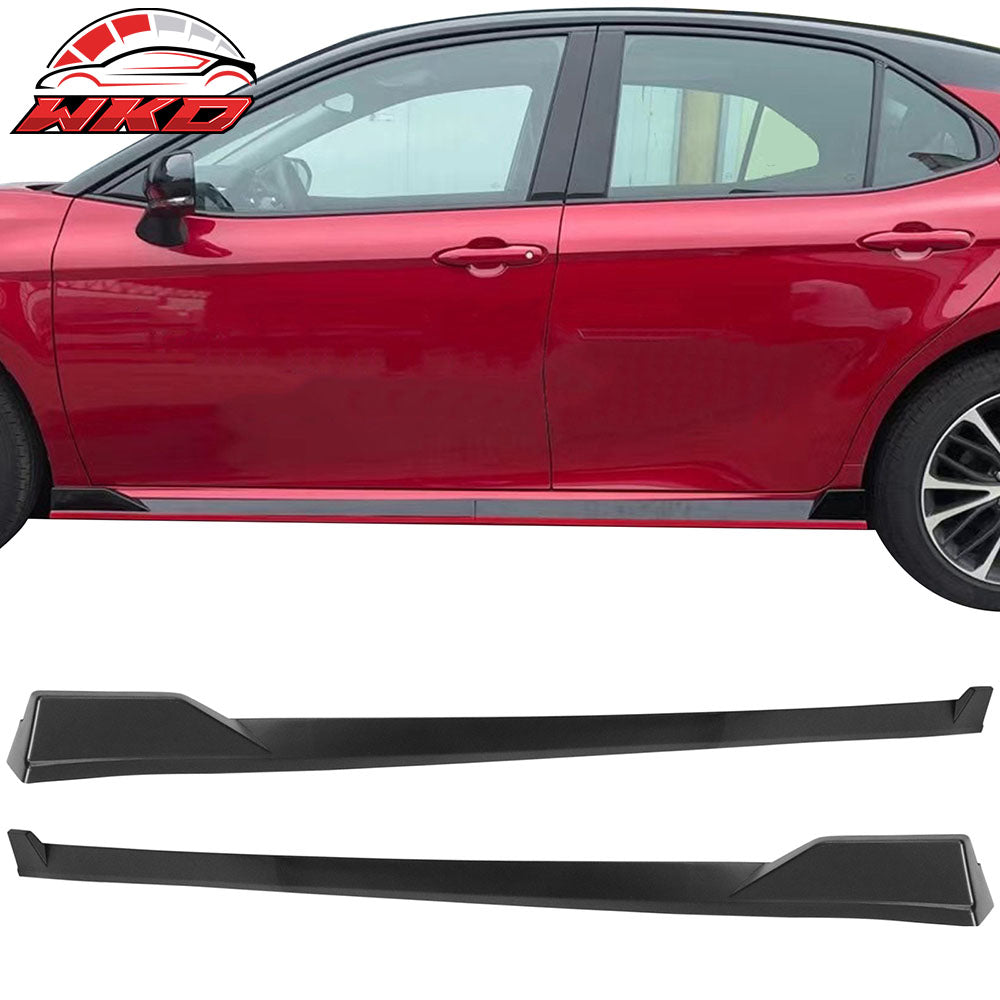 Fits 25-26 Toyota Camry SE XSE Side Skirts TRD Rocker Panel Lip Matte Black PP