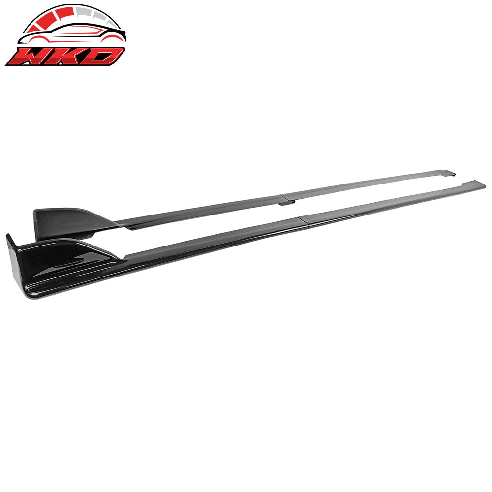 2015-21 Subaru WRX STI Style 4PCS Side Skirts #D4S Crystal Black Silica Pearl | Wholesale