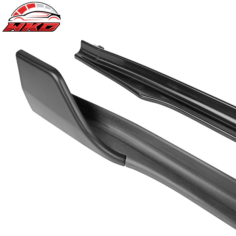Fits 17-25 Tesla Model 3 V Style Side Skirts Extension Lip Rocker Panel PP 6PCS
