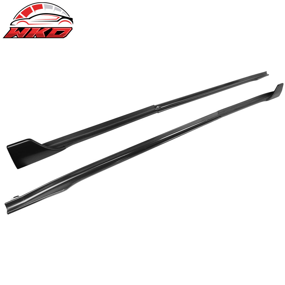 Fits 17-25 Tesla Model 3 V Style 6PCS Side Skirts Extension Panel PP Matte Black