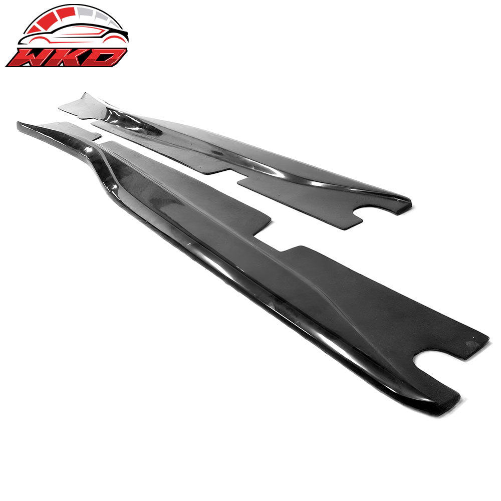 Fits 14-19 Chevy Corvette C7 Z07 Style Side Skirts Rocker Panel Lip Splitter PU