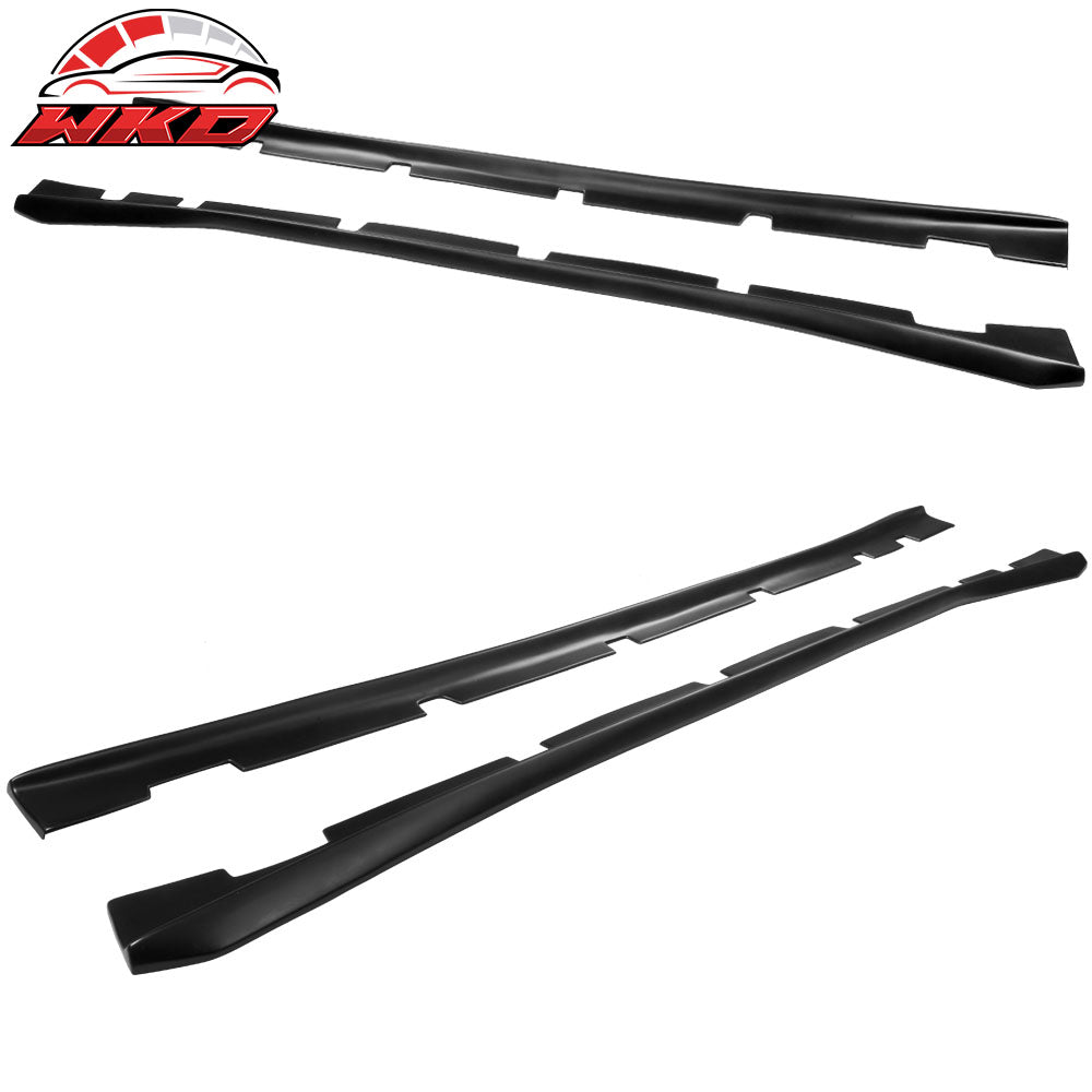 Fits 11-23 Dodge Charger Side Skirts Extension Matte Black Pair PP Rocker Panel