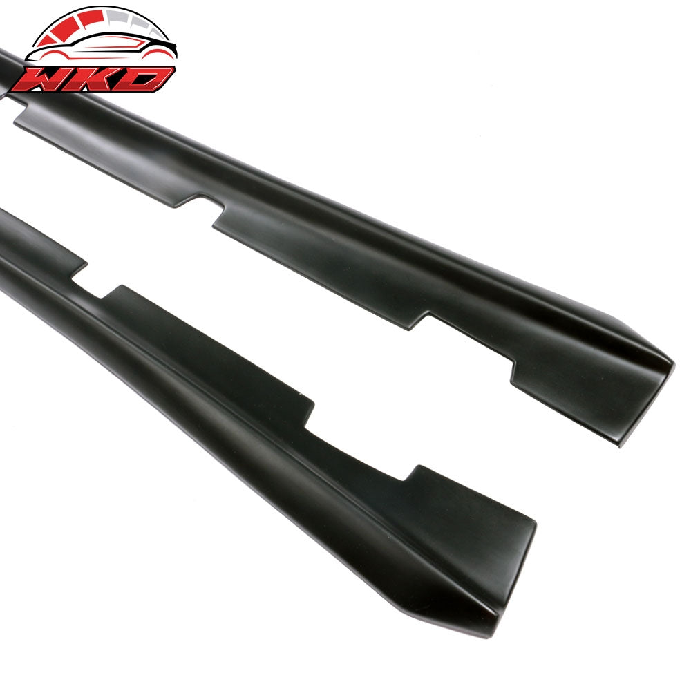 Fits 11-23 Dodge Charger Side Skirts Extension Matte Black Pair PP Rocker Panel