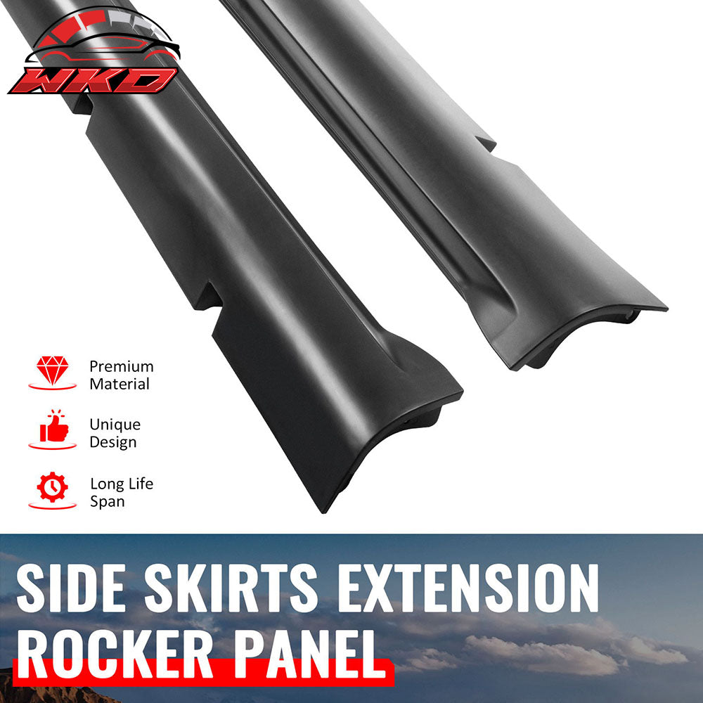 Fits 20-23 Dodge Charger SRT Hellcat Widebdoy 2PCS Side Skirts Kit Unpainted PP