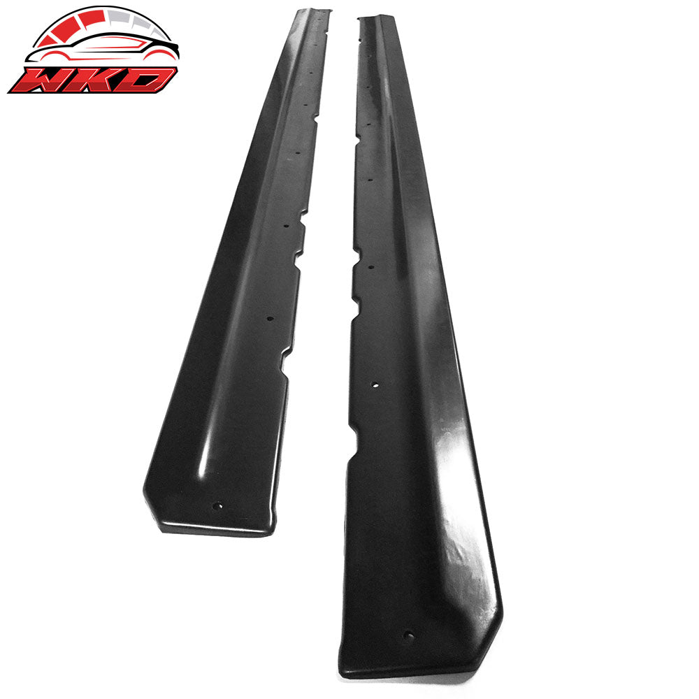 Universal 75" x 5" CDC Style Black Side Skirts Rocker Panel Extension PU - 2PCS