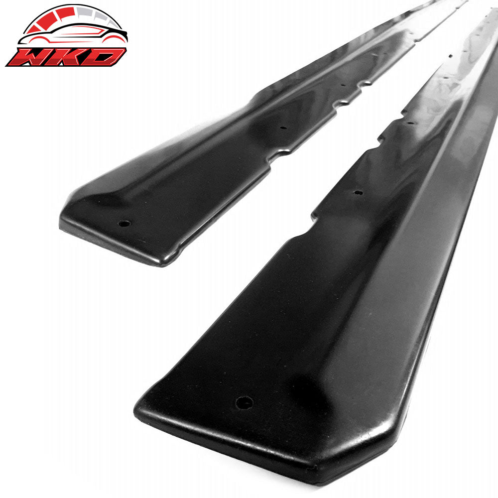 Universal 75" x 5" CDC Style Black Side Skirts Rocker Panel Extension PU - 2PCS