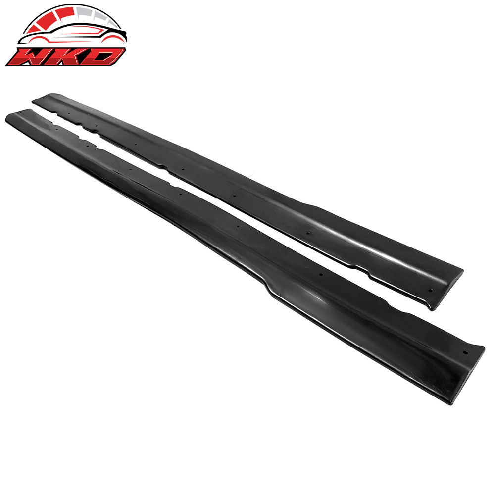 Fits 99-04 Ford Mustang MDA Style Black Side Skirts Rocker Panel Lip Splitter PU