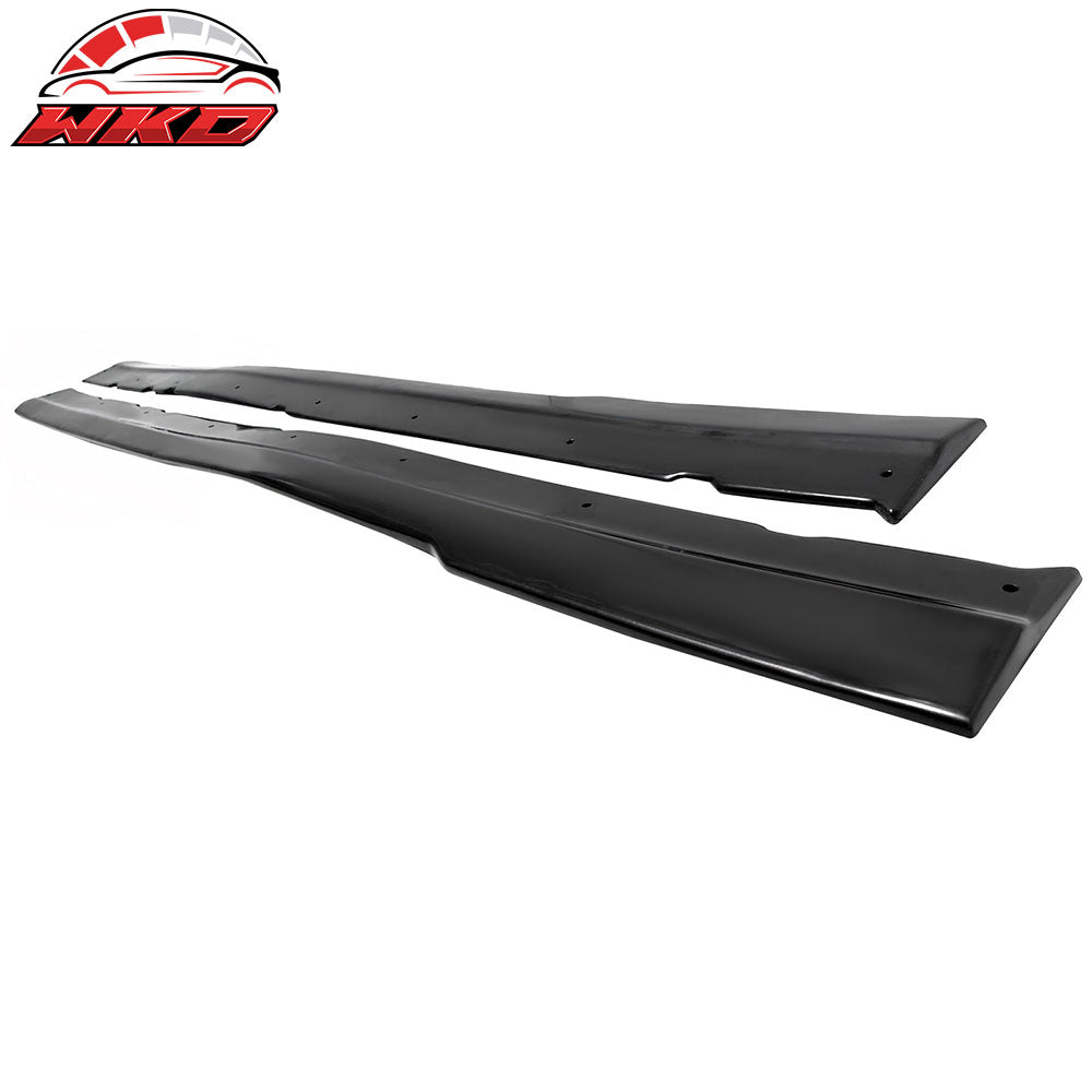 Fits 99-04 Ford Mustang MDA Style Black Side Skirts Rocker Panel Lip Splitter PU
