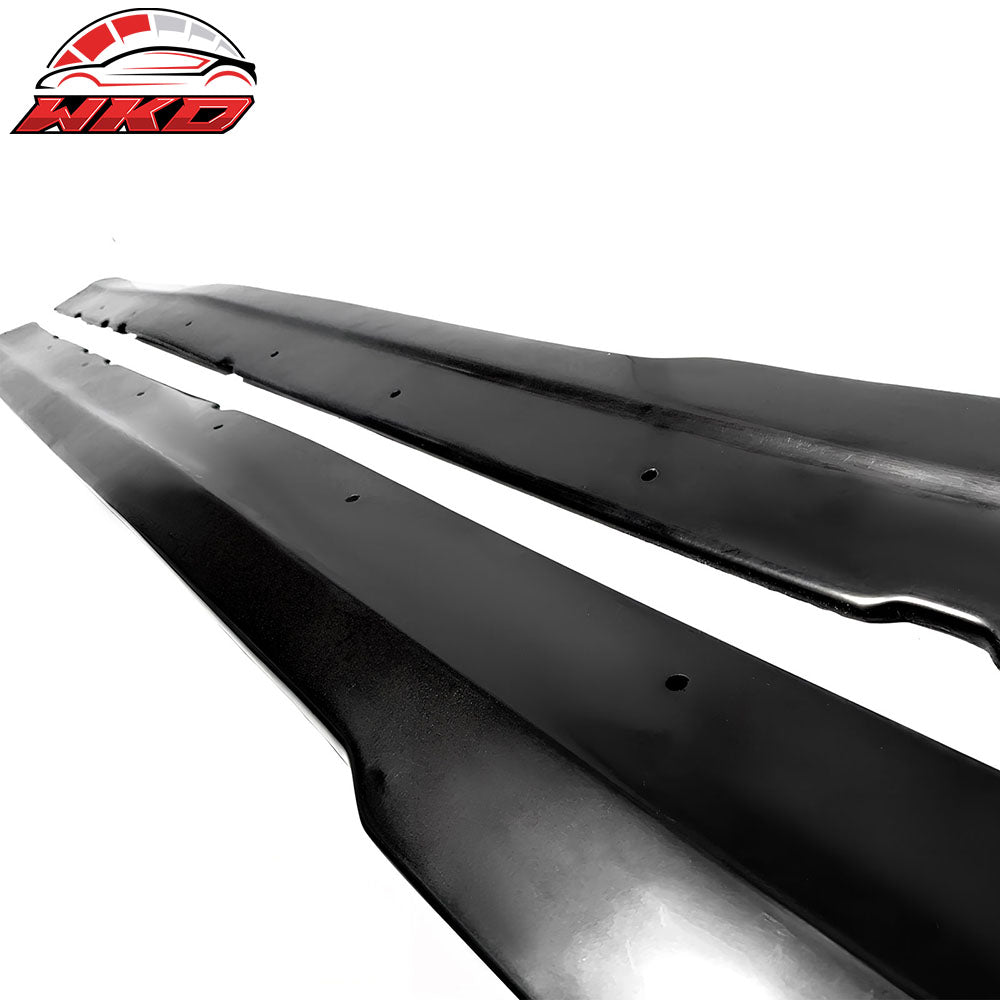 Fits 99-04 Ford Mustang MDA Style Black Side Skirts Rocker Panel Lip Splitter PU