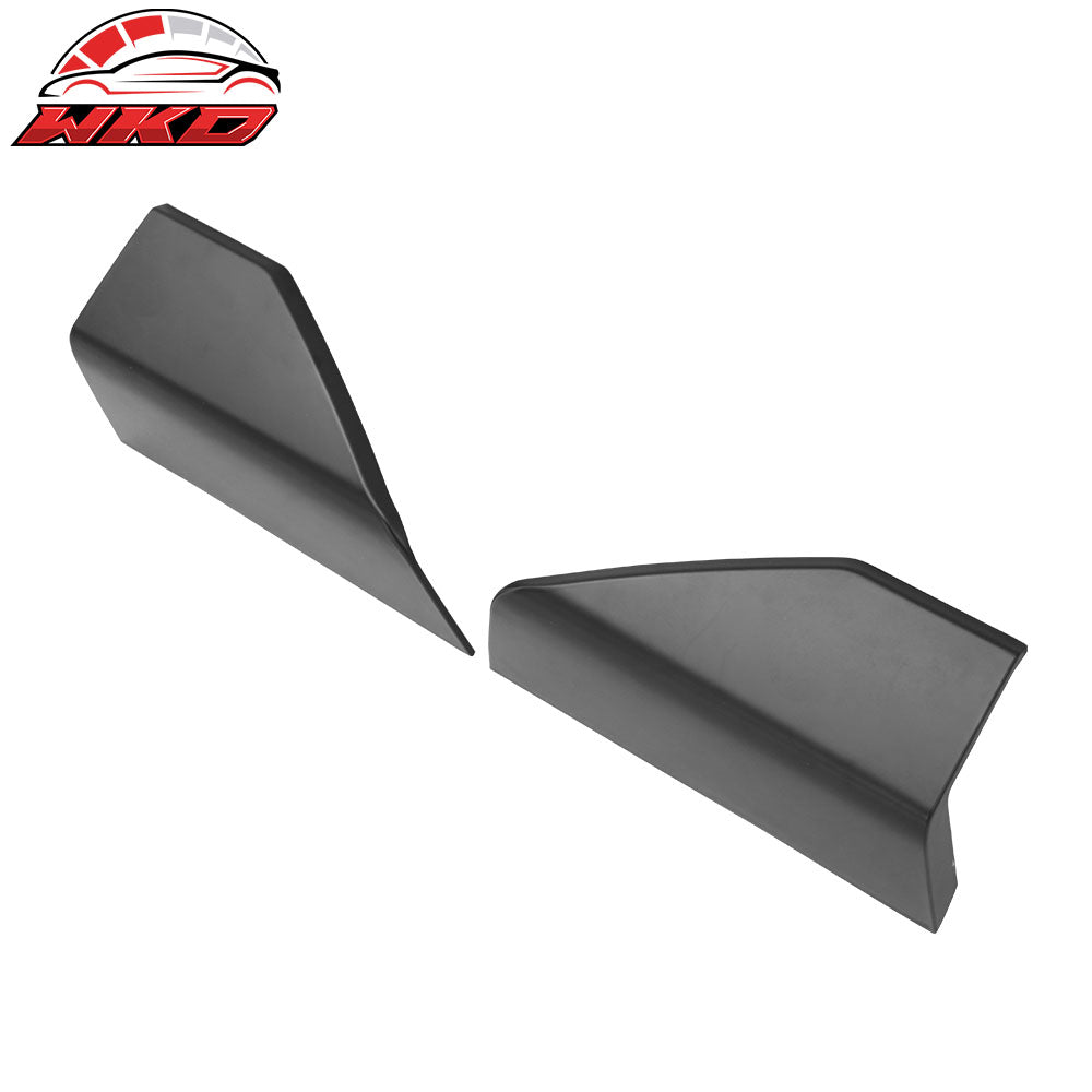 Fits 15-23 Ford Mustang Side Skirt Rocker Panel Rear Winglet Splitters Apron 2PC