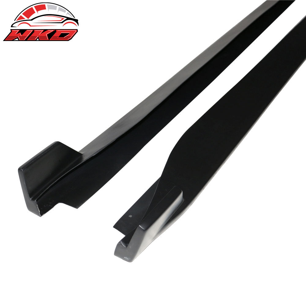 Fits 15-23 Mustang Side Skirts 2 Fin Style Rocker Panel Extension Side Skirts PP