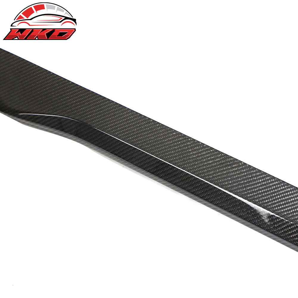 For 24-26 Ford Mustang OE Style Side Skirts Diffuser Panel Carbon Fiber Overlay