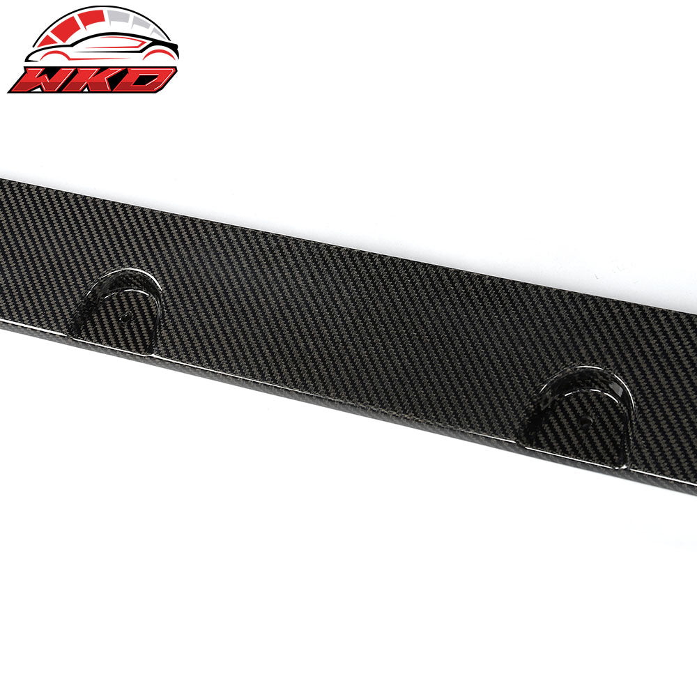 Fits 24-26 Ford Mustang R Style Carbon Fiber Side Skirts Extension Splitters CF