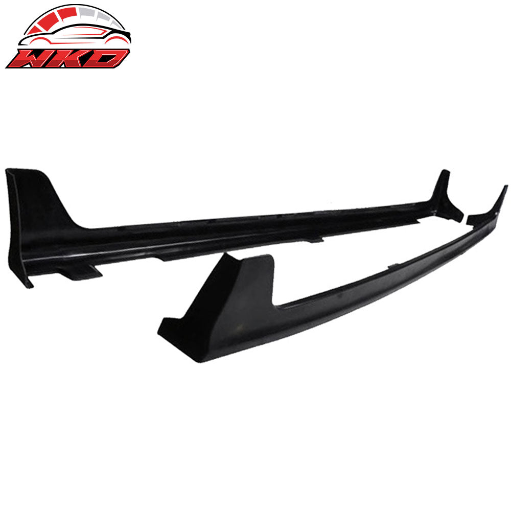 Wholesale 08-12 Honda Accord Sedan OE Style Side Skirt Extension Unpainted Black PU