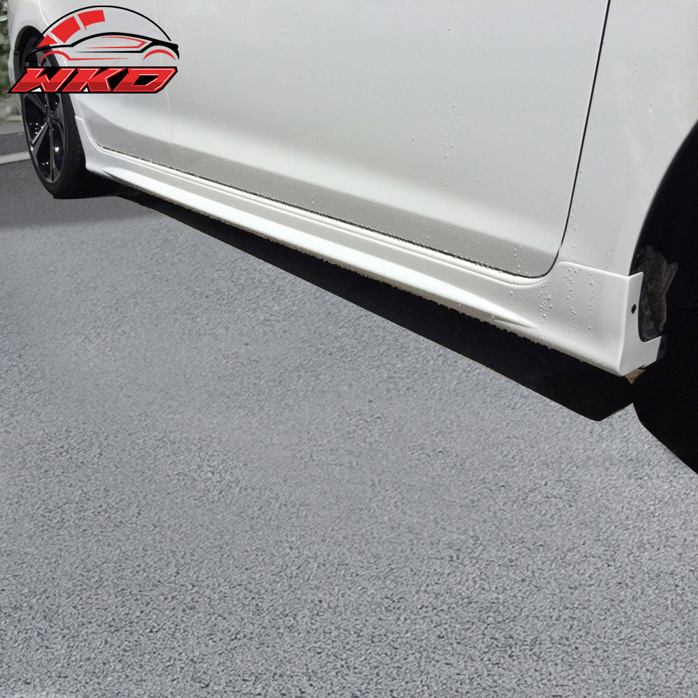 Fits 06-11 Honda Civic 2DR Mugen Style Side Skirt PU Rocker Panel Extension Pair