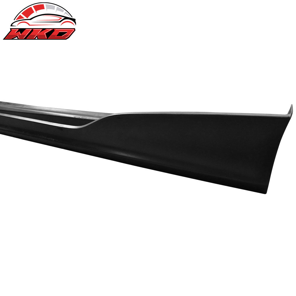 Fits 12-15 Honda Civic Coupe HF-P Style Side Skirt Extension Unpainted Black PU