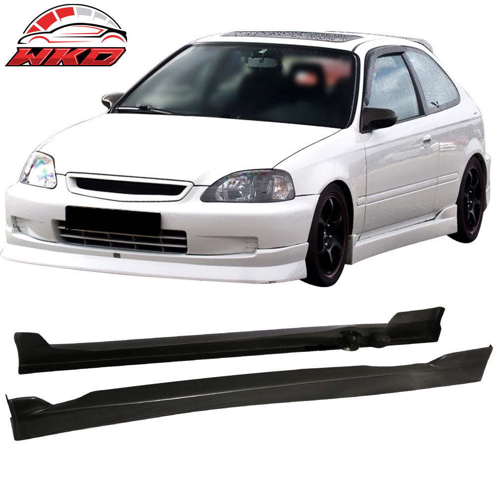 CS Style Side Skirts fits Honda Civic 96-00 PU Extension Rocker Panel Pair