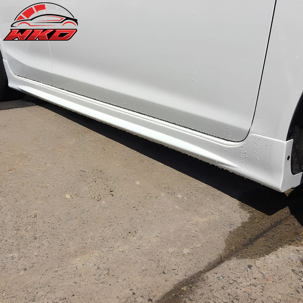 Fits 12-15 Civic Sedan JDM Mugen Side Skirt Rocker Splitters Diffuser Winglet PU