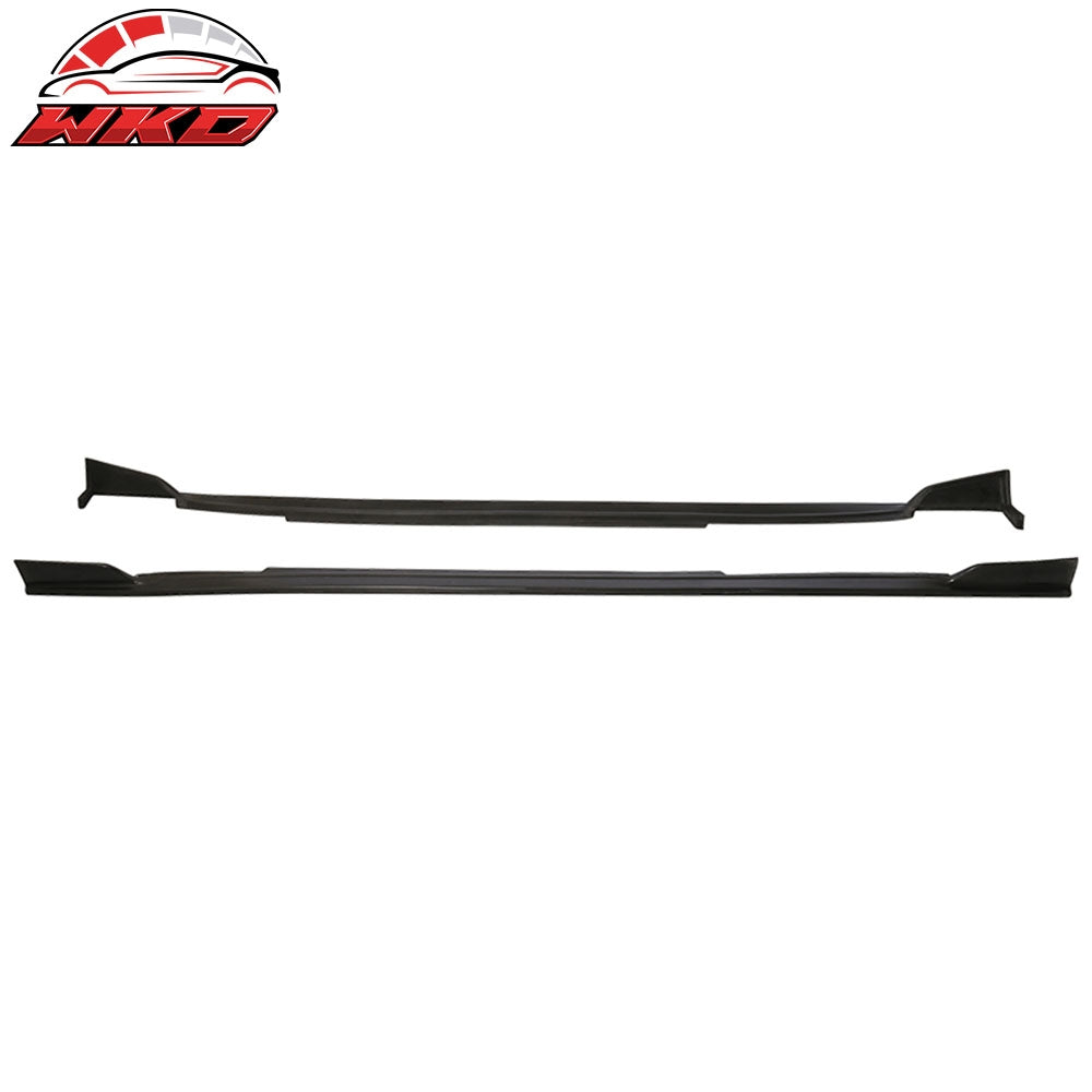 Wholesale 14-23 Infiniti Q50 ST Style Side Skirts Extension Rocker Panel Spoiler PU - Wikond Auto