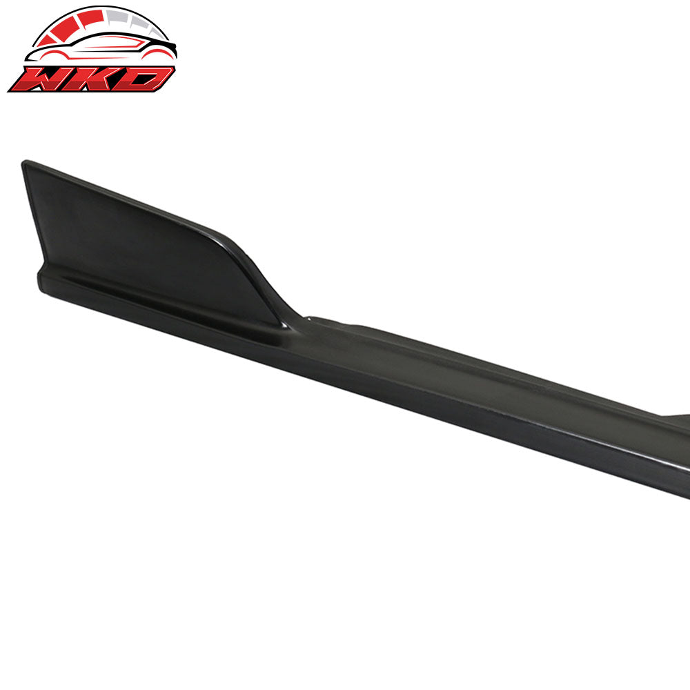 Fits 14-23 Infiniti Q50 ST Style Side Skirts Extension Rocker Panel Spoiler PU