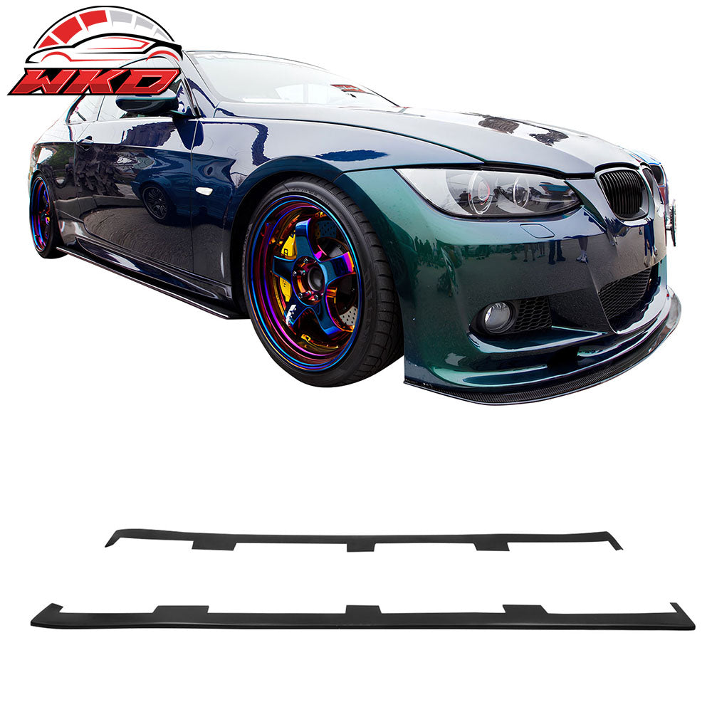 For 01-11 BMW 3-Series M3 UL Style Side Skirt Bottom Line Rocker Panel Lip PU