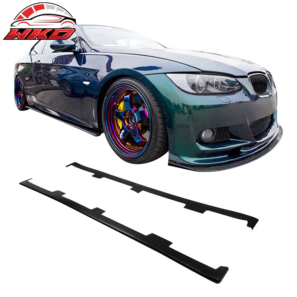 For 07-13 BMW 3-Series E90 E92 E93 M3 UL Side Skirts Bottom Line Panel Lip - PU