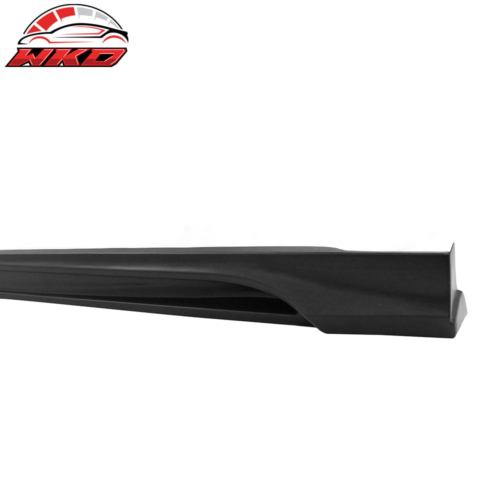 Fits 19-20 Mazda 3 Sedan 4DR Side Skirts Extension Rocker Panel Matte Black PP