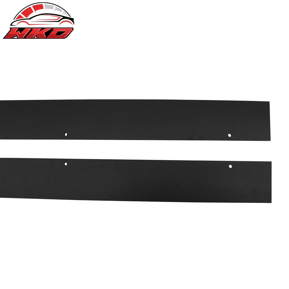 Fits 15-24 Mini Cooper F55 Hardtop 4Dr IKON Style Side Skirts Matte Black ABS