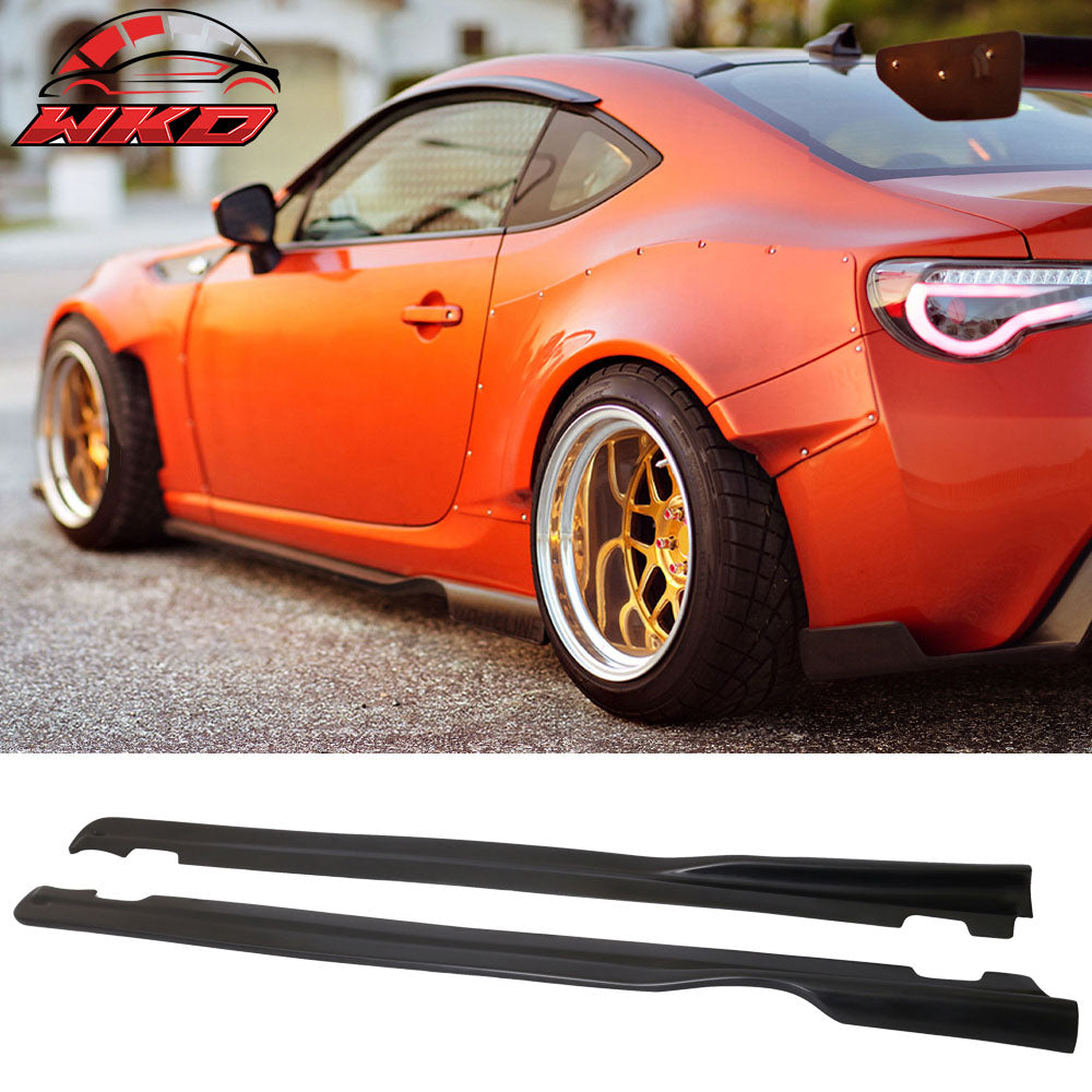 Fits 13-20 Scion FRS/Subaru BRZ/Toyota 86 GR Style Side Skirts PU Rocker Panel