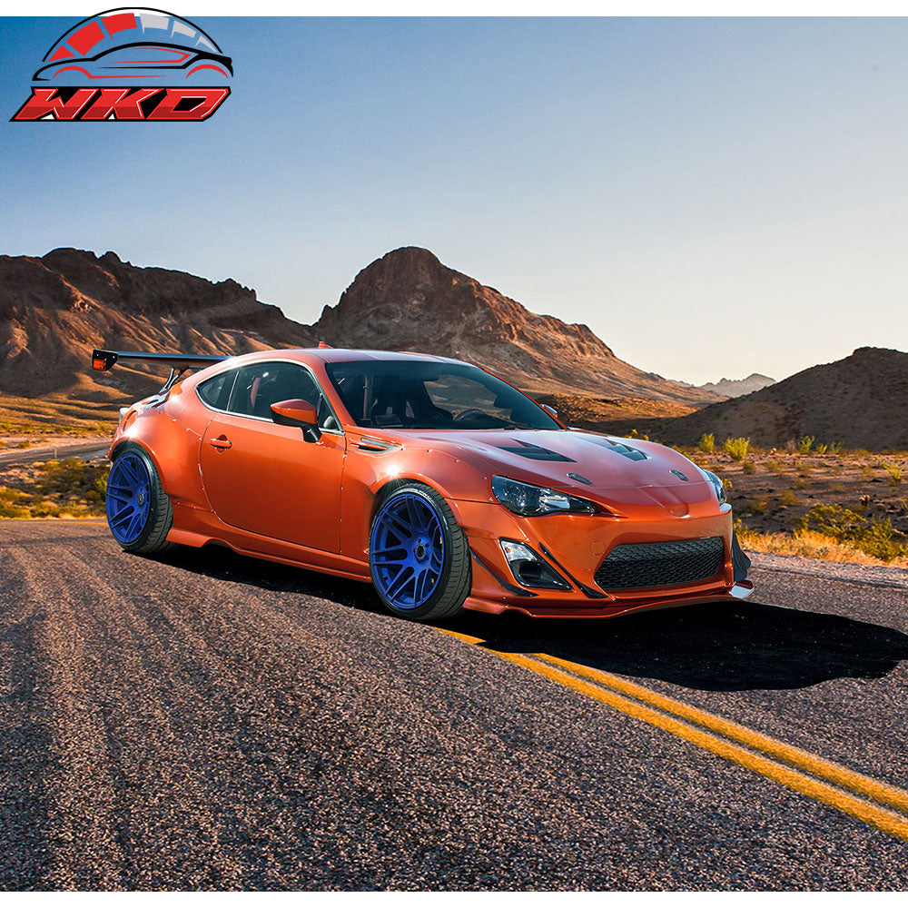 Fits 13-20 Scion FRS/Subaru BRZ/Toyota 86 GR Style Side Skirts PU Rocker Panel