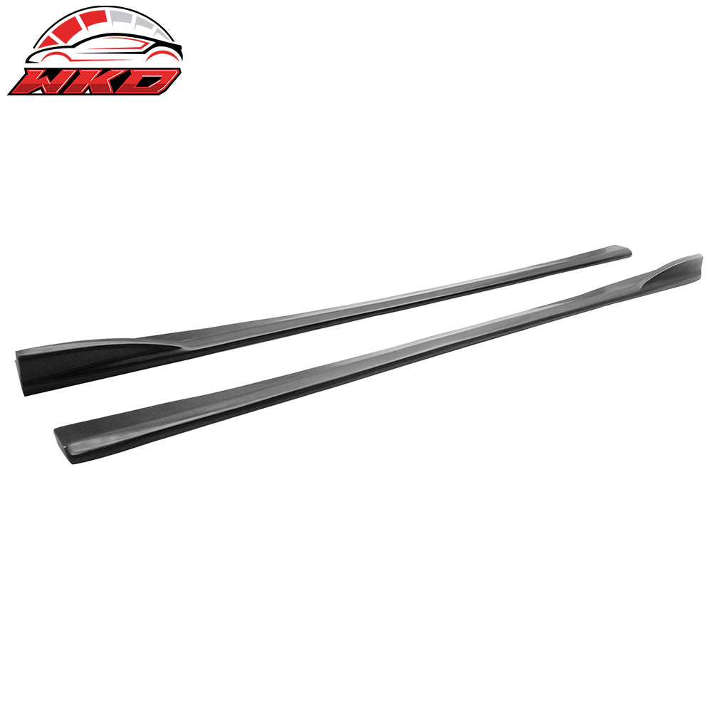Fits 08-14 Subaru Impreza WRX STI CS Style Side Skirt Extensions Rocker Panel PU