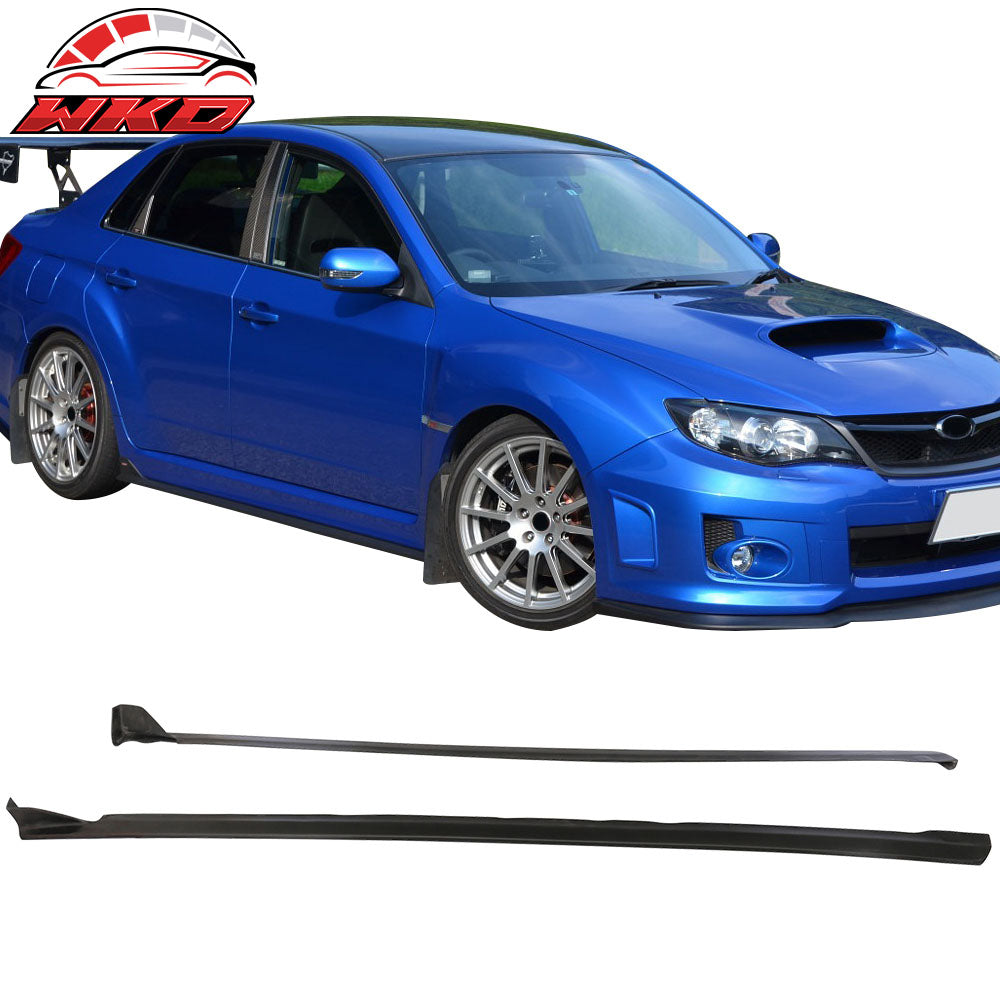 Fits 08-14 Subaru Impreza WRX STI CS S206 Style Side Skirts Extension 2PC PU