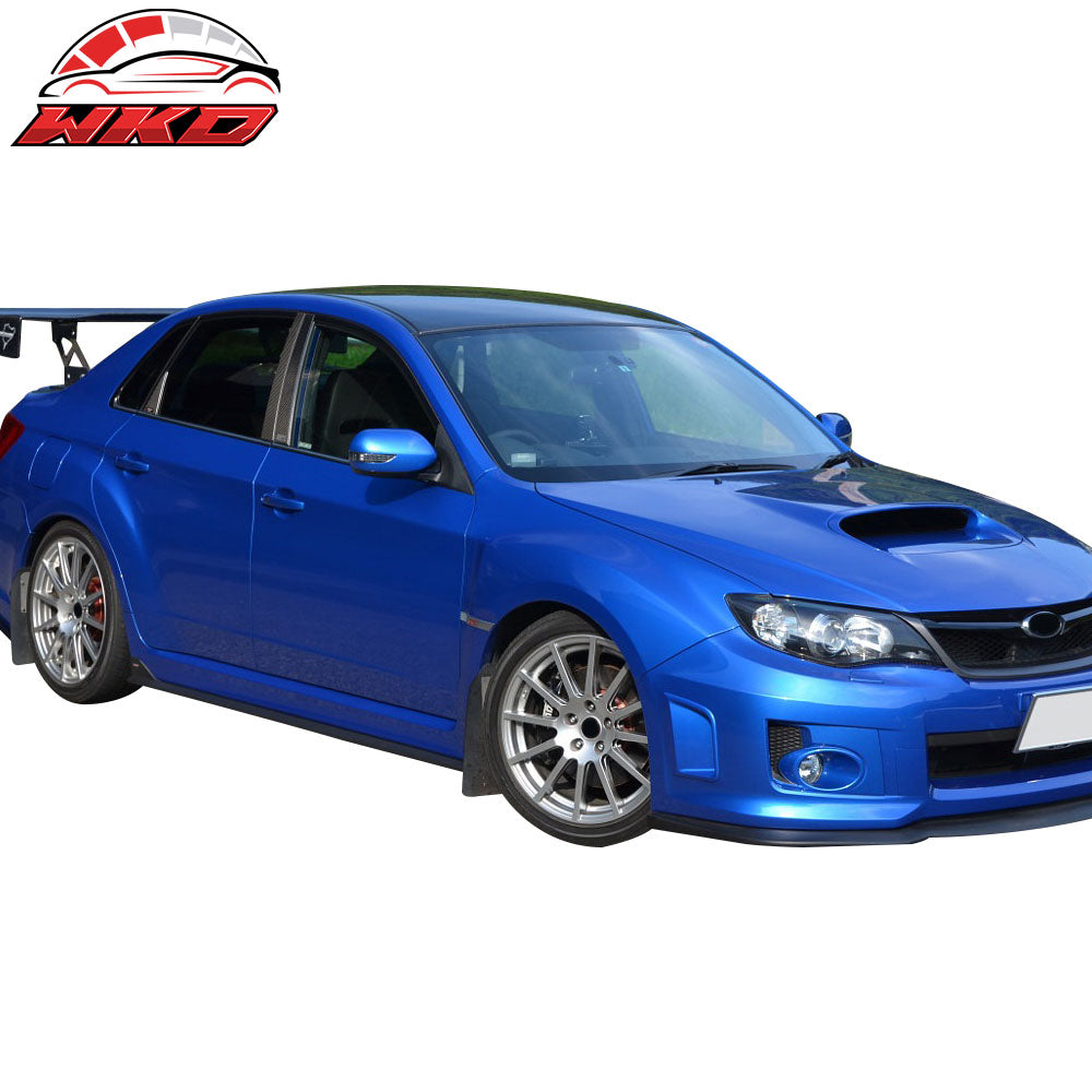 Fits 08-14 Subaru Impreza WRX STI CS S206 Style Side Skirts Extension 2PC PU