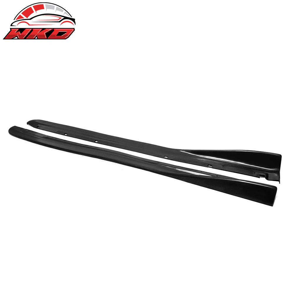 70" x 5" CS Style Black Side Skirts Rocker Panel Extension PU - 2PCS | Wholesale