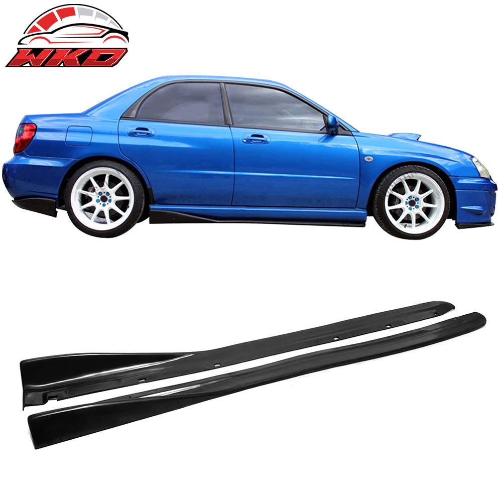 Universal 70" x 5" CS Style Black Side Skirts Rocker Panel Extension PU - 2PCS