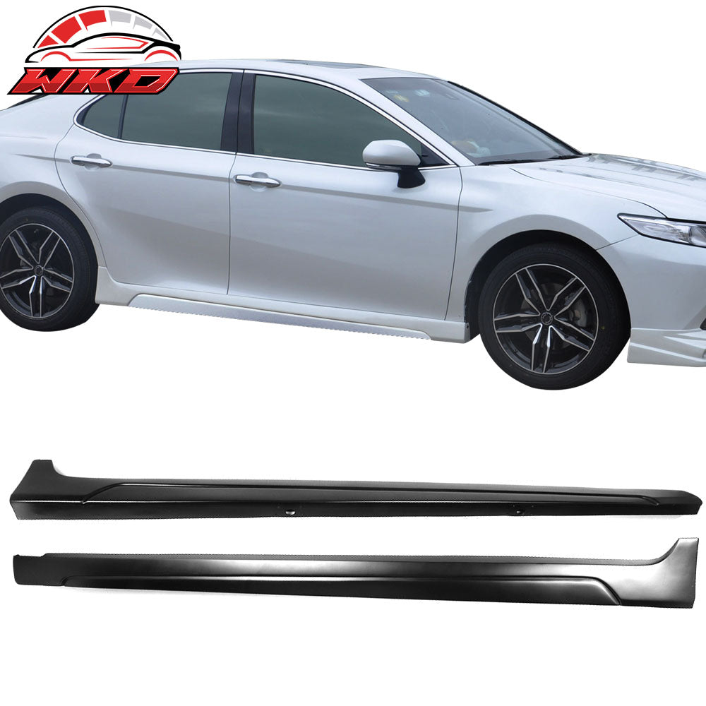 Fits 18-24 Toyota Camry IKON Style Side Skirts Matte Black - PP