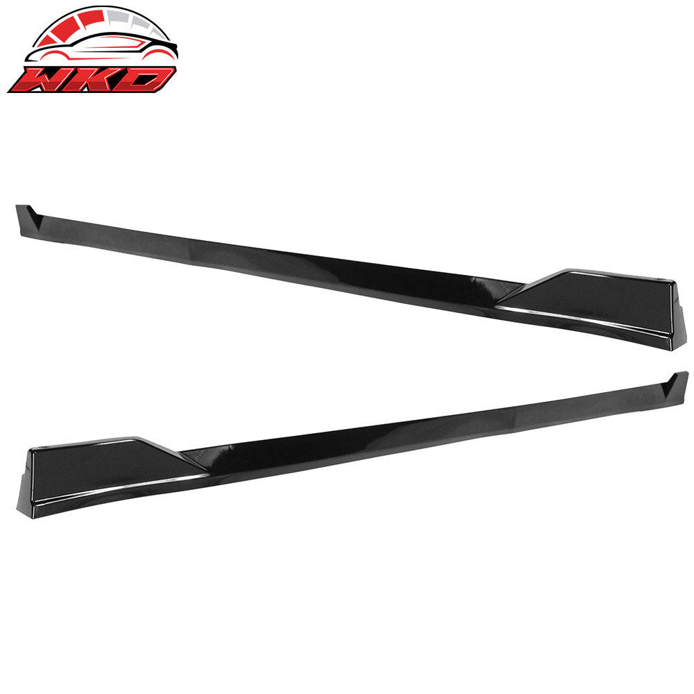 Fits 25-26 Toyota Camry SE XSE Side Skirts TRD Rocker Panel Lip Gloss Black PP