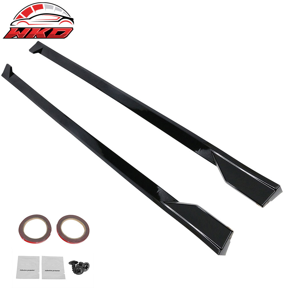 Fits 25-26 Toyota Camry SE XSE Side Skirts TRD Rocker Panel Lip Gloss Black PP