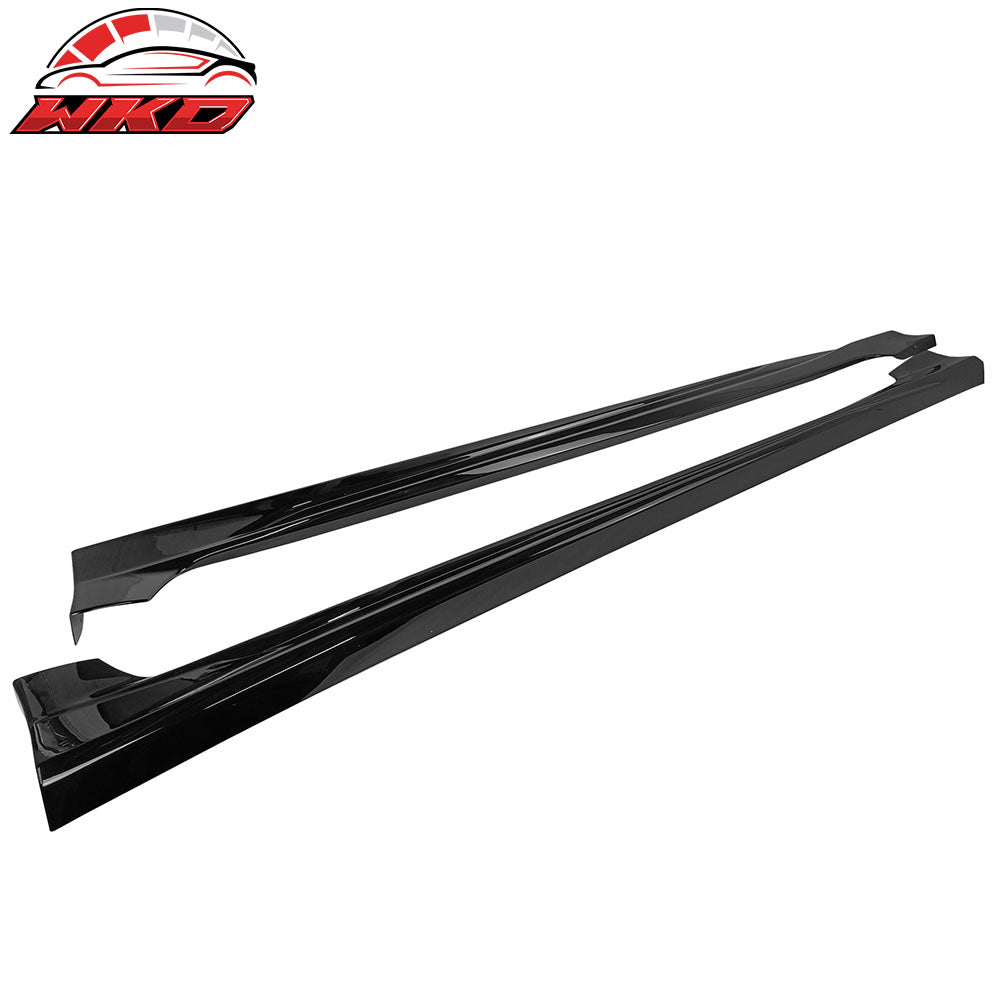 Fits 19-25 Toyota Corolla E210 Hatchback M Style Gloss Black Side Skirts Panel
