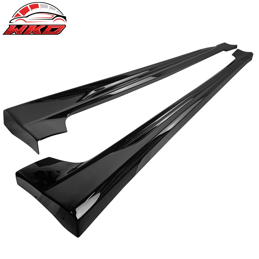 Fits 19-25 Toyota Corolla E210 Hatchback M Style Gloss Black Side Skirts Panel