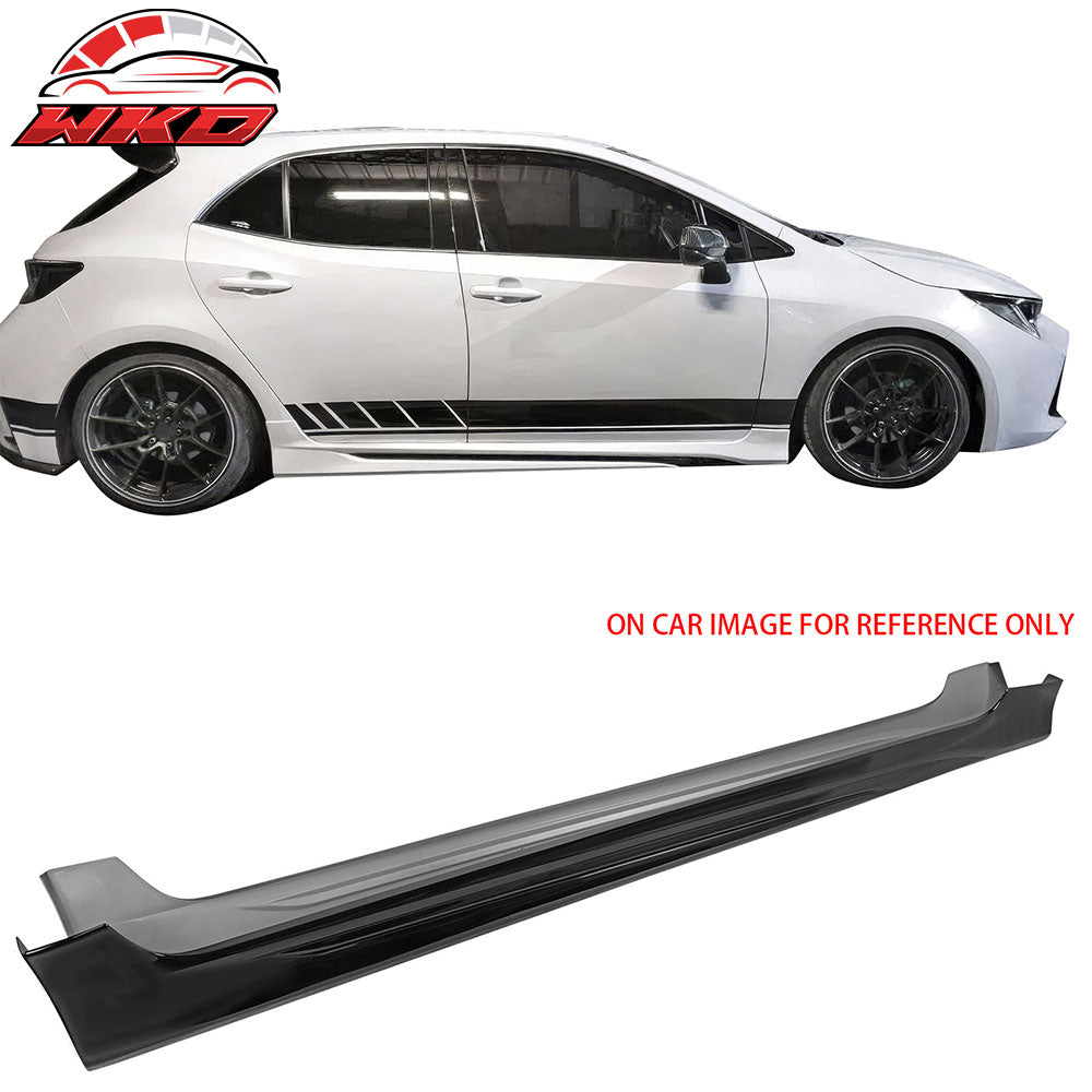 Fits 19-25 Toyota Corolla E210 Hatchback M Side Skirts Rocker Panel Matte Black