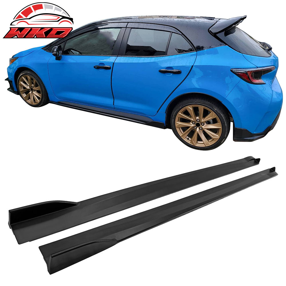 Fits 19-25 Toyota Corolla E210 Hatchback T Style Side Skirts Extension Panels
